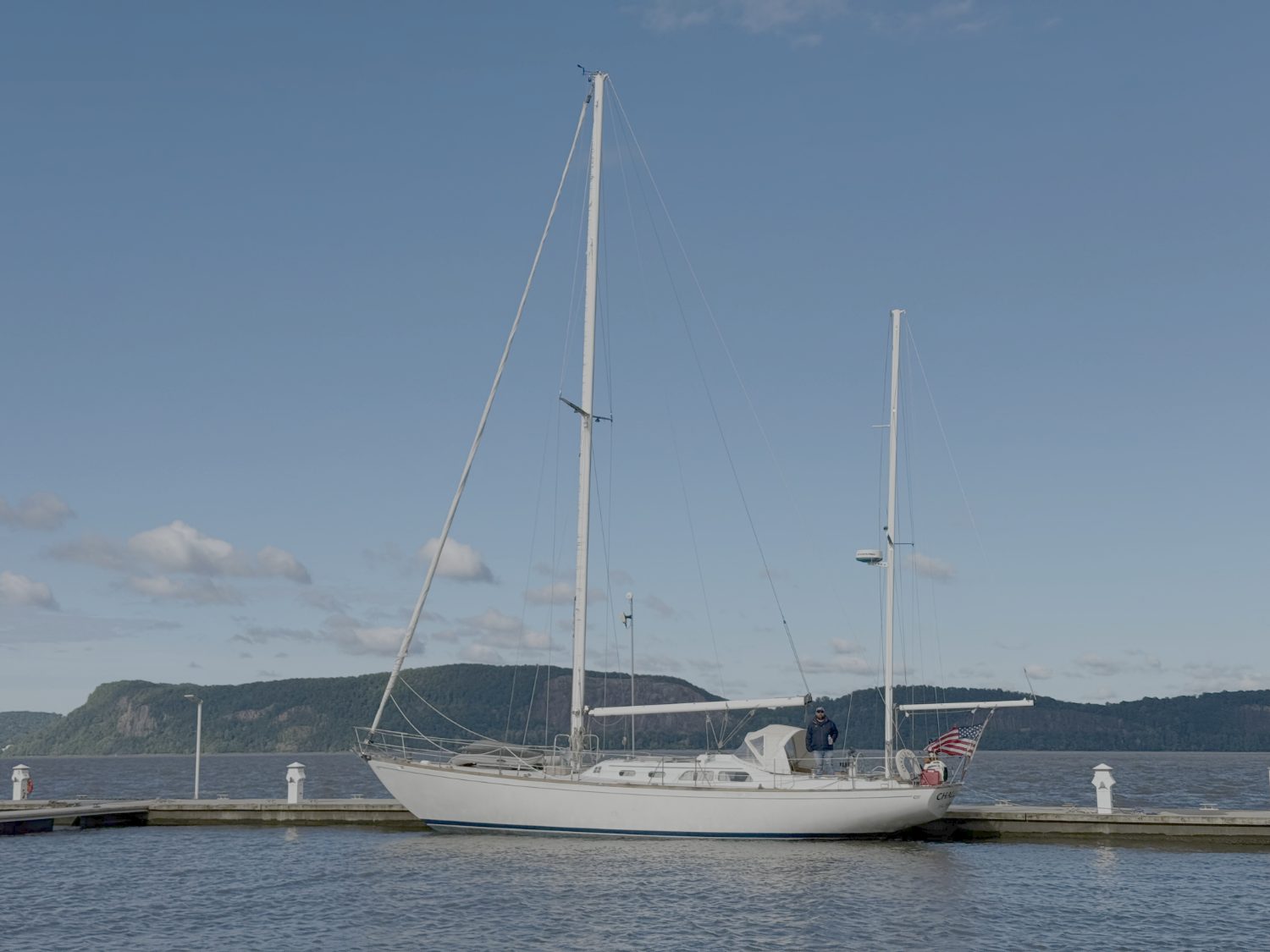 Challenge at the dock on the Hudson