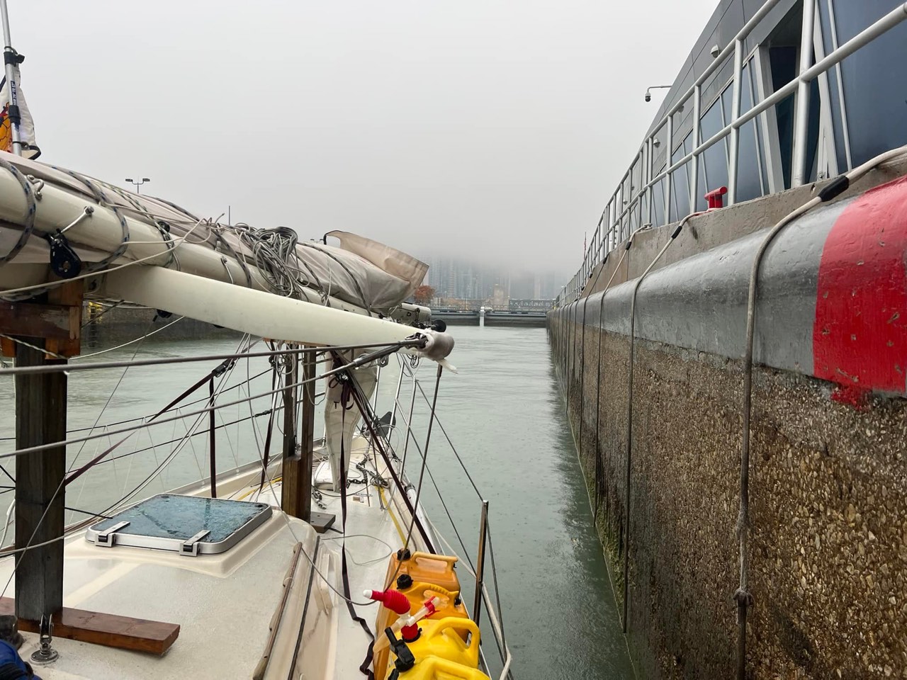 A very wet and foggy day one on our trip - photo 5