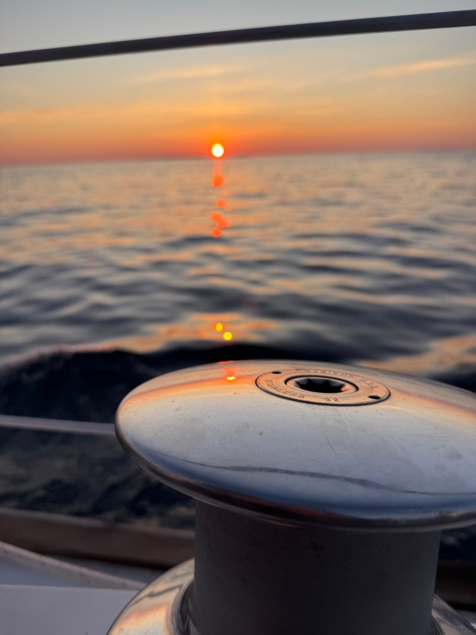 Sunset over the Fox islands up here in northern Lake Michigan - photo 4