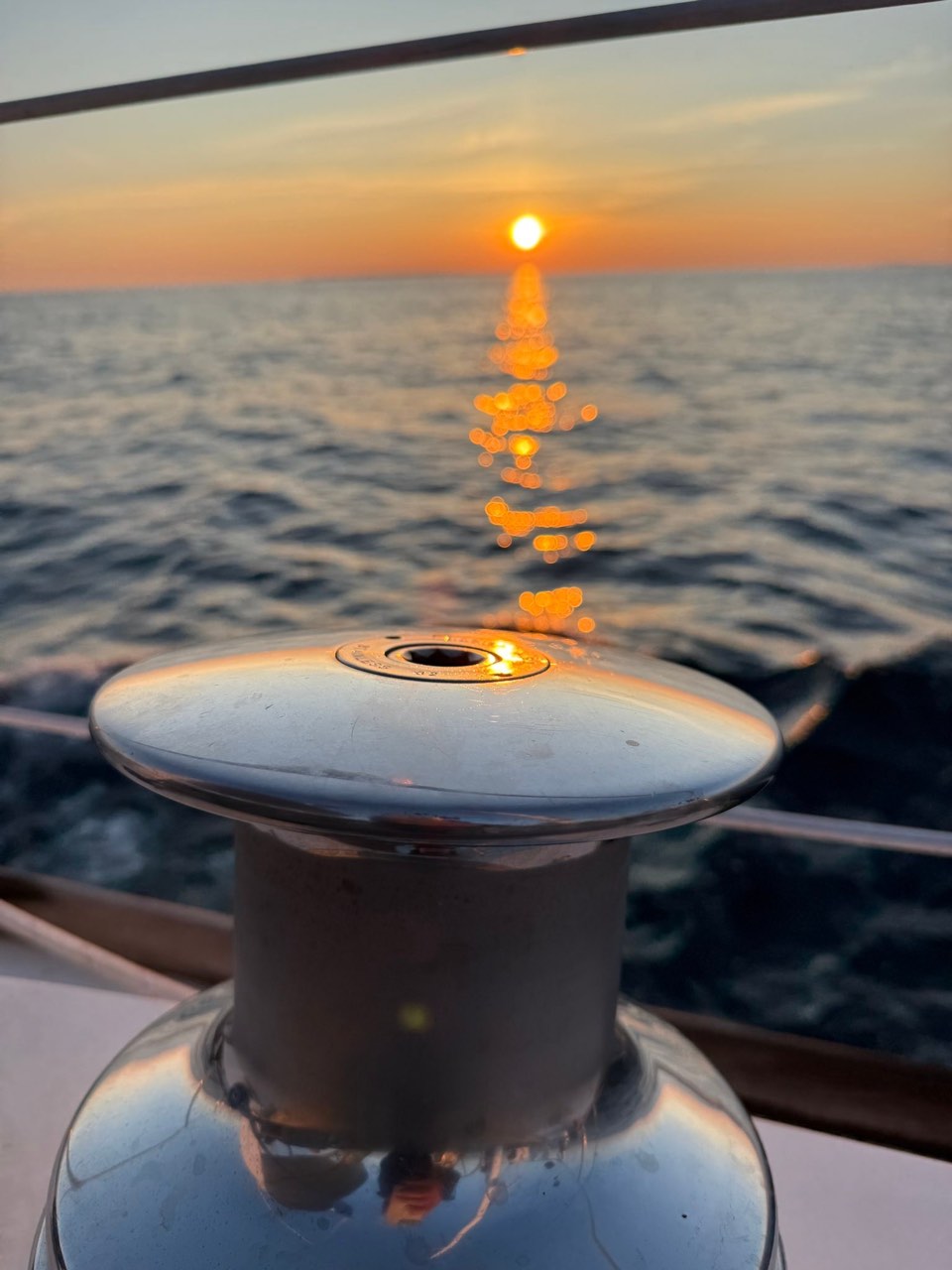 Sunset over the Fox islands up here in northern Lake Michigan - photo 5