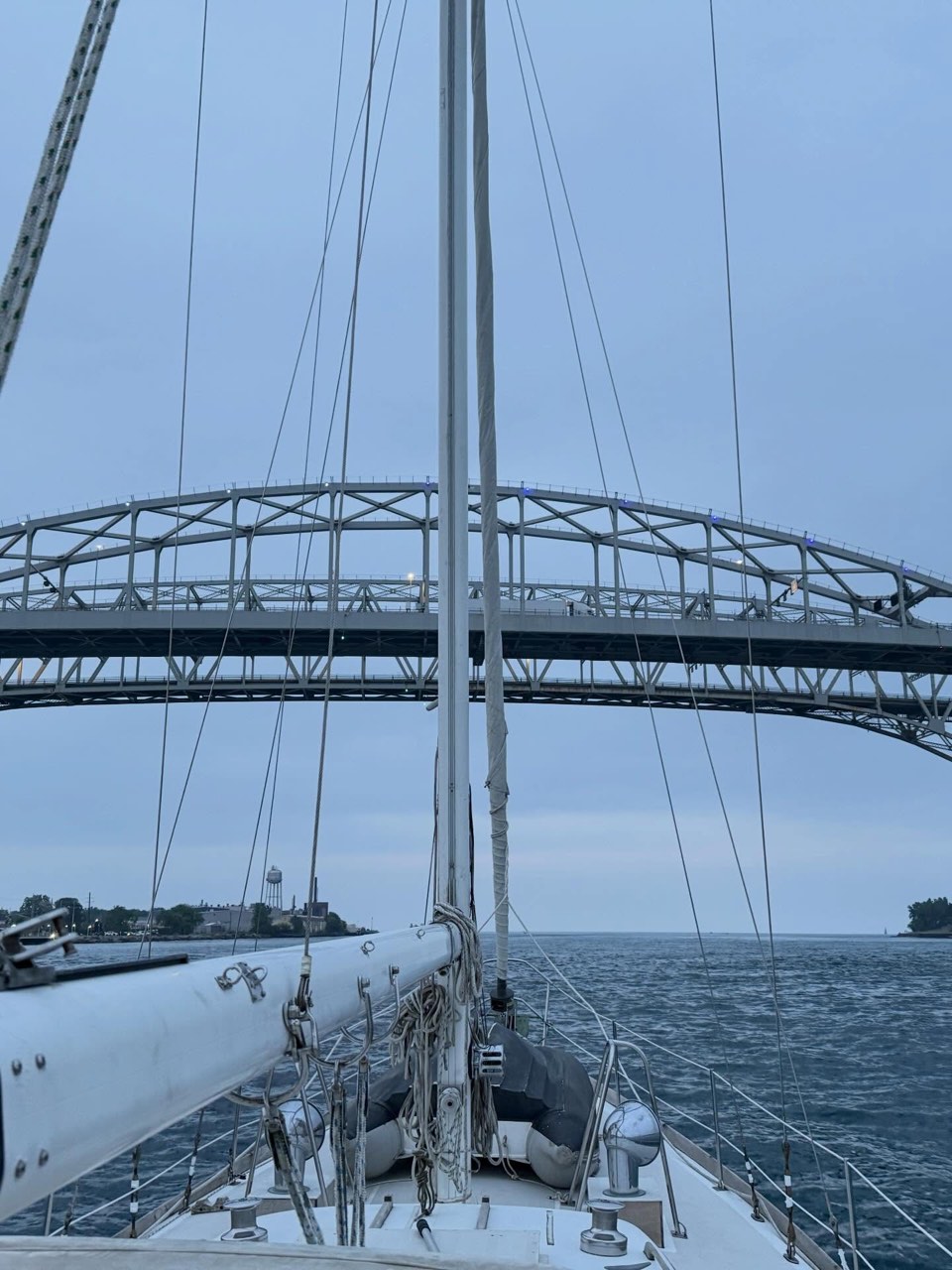 June 24 masts went up in Tonawanda and by 4pm we were off the dock and on our… - photo 8