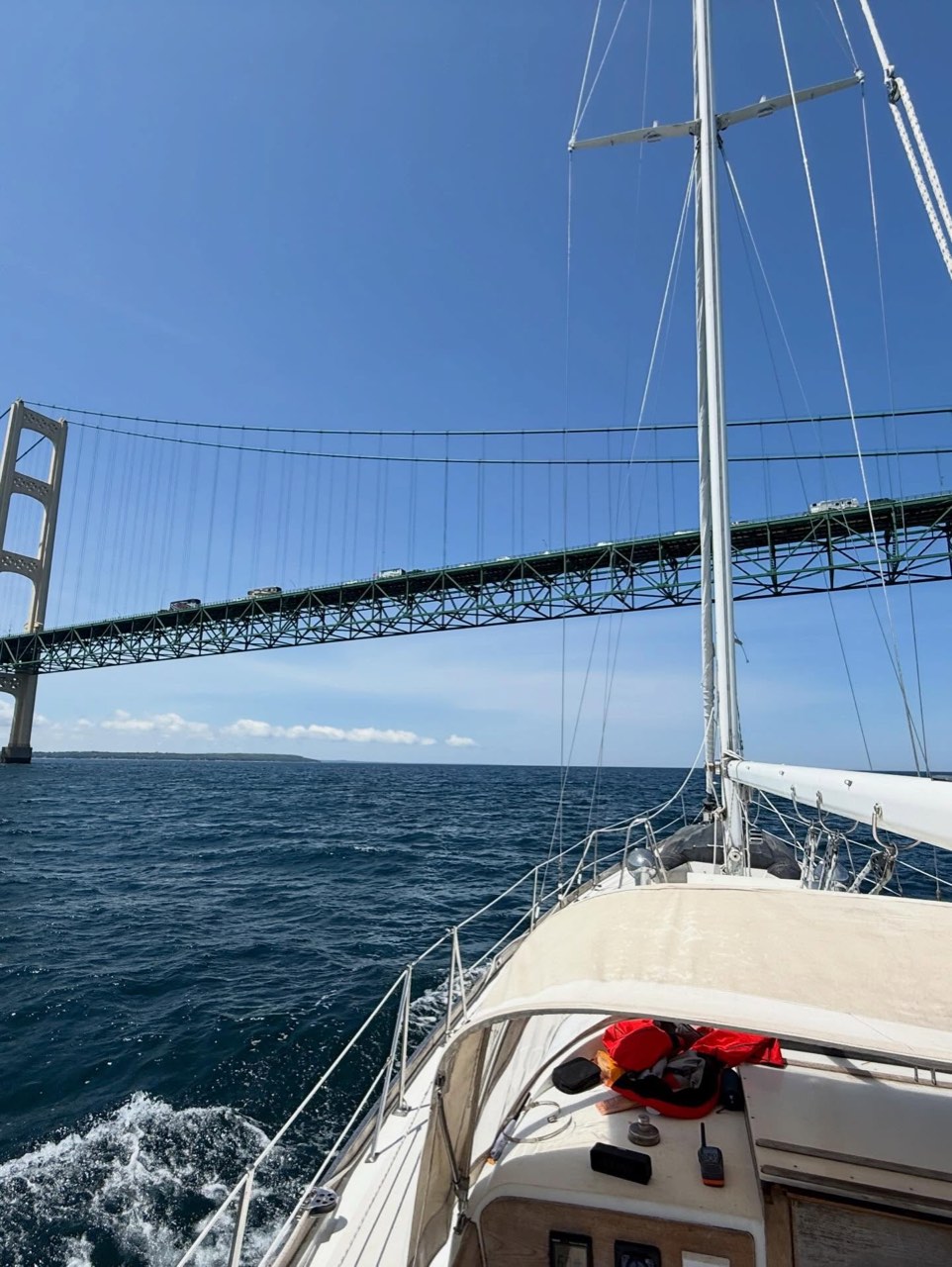 June 24 masts went up in Tonawanda and by 4pm we were off the dock and on our… - photo 12